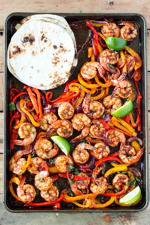 sheet pan shrimp fajitas - Article 1